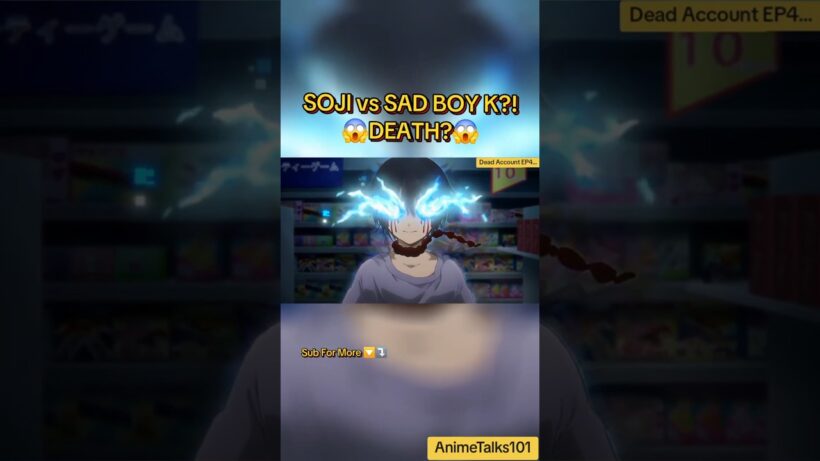 Soji Enishiro vs Sad Boy K?! 😱Kukuru Kasubata & Kiyomi Urusugawa DEATH😱Dead Account Episode 4 #anime