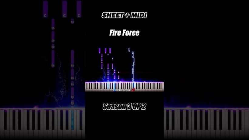Fire Force Season 3 OP 2 - 'Ignis' | Piano Tutorial & Sheet Music
