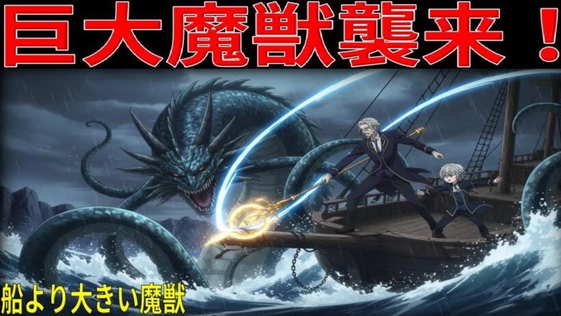 衝撃!初航海で巨大魔獣に襲撃されたヴァンたち無人島漂流の運命は?【お気楽領主の領地防衛】