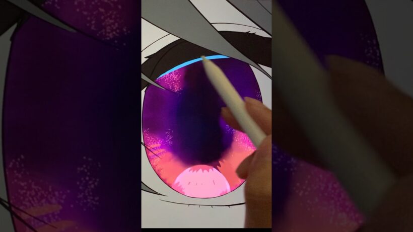 【推しの子】ひときわキラめく一等星/イラストメイキング【闇堕ちルビー】#shorts #推しの子