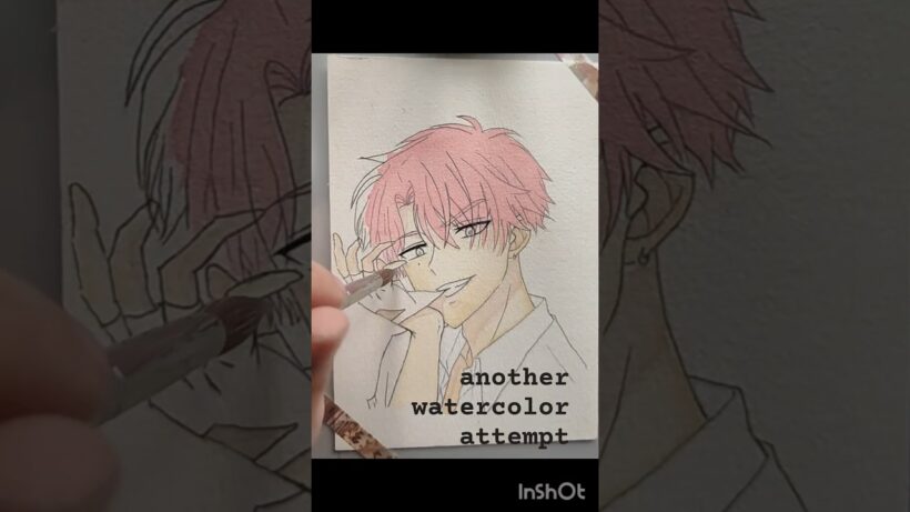 Tamon Watercolor Art from Tamon's B Side #tamonsbside #fanart #shoujo 多聞くん今どっち!? 福原多聞 #shoujoanime