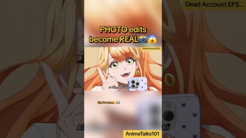 Nurse Mina Kochi 📸😱Cyberkinesis Photo Touch Up😱 Anime React To Dead Account Episode 5 Edit #anime