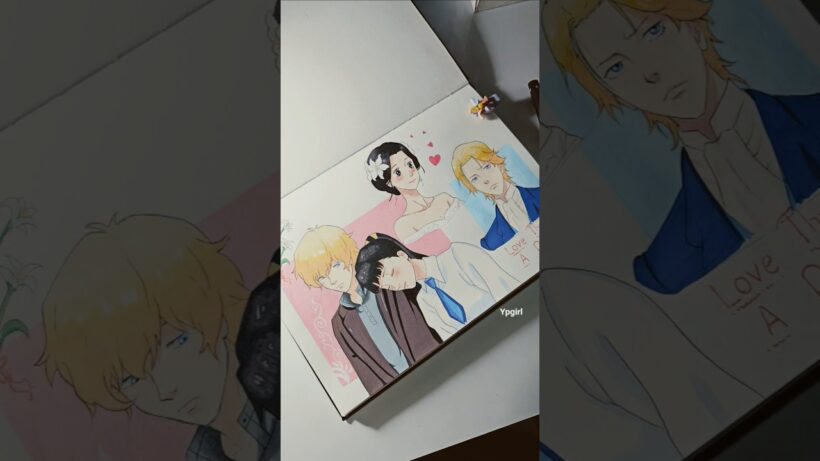 Love through a Prism🩵🦋......#kit #lily #anime #lovethroughaprism #art #animeart #drawing #enmy #fyp