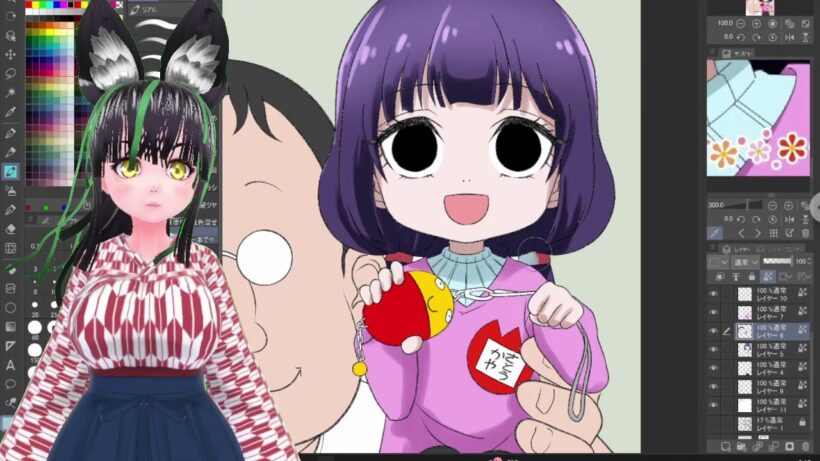 丁の作業部屋【カヤちゃんはコワくない】佐藤神八と百武治