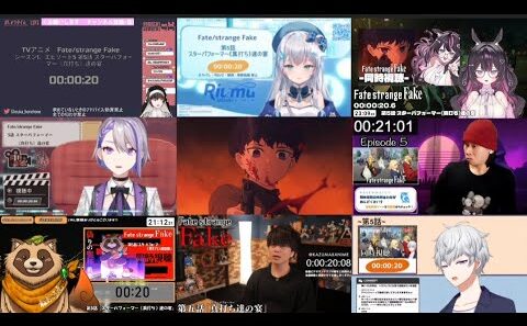 【Fate/strange Fake 第5話】VTuberリアクションマッシュアップ｜海外VTuber反応まとめ