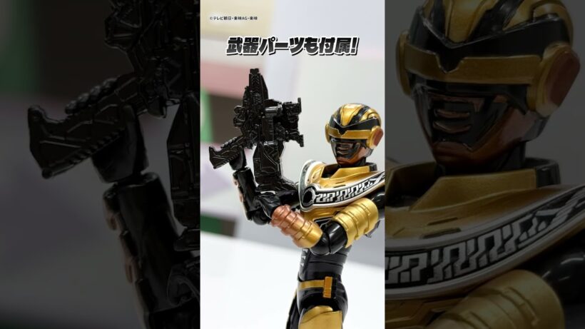 【#超宇宙刑事ギャバン インフィニティ】ビッグで豪華なメタリックフィギュアに、可動がすごいアクションフィギュア、変形可能なプラキット登場!#Shorts #バンダイ #バンマニ