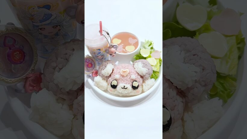 【名探偵プリキュア】ポチタンランチを作る🩷🪽 #名探偵プリキュア #プリキュア #キャラ弁 #platter  #StarDetectivePrecure