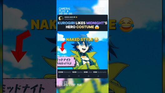 Le jeune KUROGIRI aime le costume de héros de MIDNIGHT | #myheroacademia #edit #amv #mha #bnha