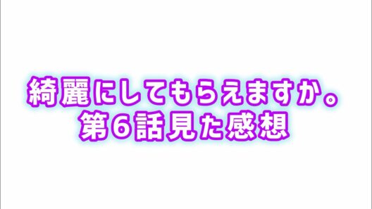 【エ〇のあり方】綺麗にしてもらえますか。第6話見た感想