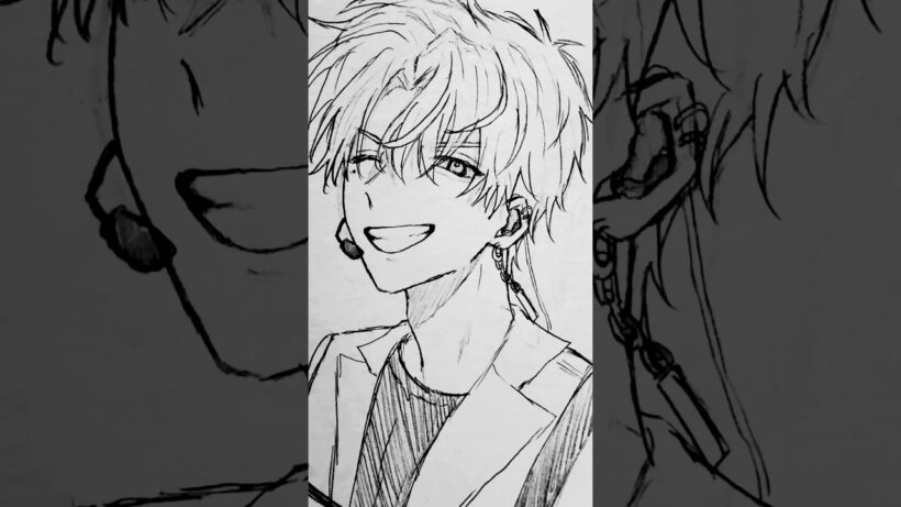 ギャップがたまらなく好きです #イラスト #drawing #福原多聞 #多聞くん今どっち #イラスト #アナログ#shorts