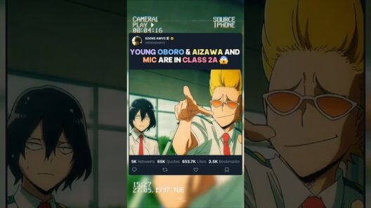 Le jeune Oboro, Aizawa et Mic sont dans la classe 2-A | #myheroacademia #edit #amv #mha #bnha