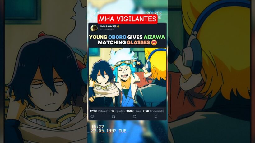 Le jeune Oboro offre les mêmes lunettes à Aizawa | #myheroacademia #edit #amv #mha #bnha