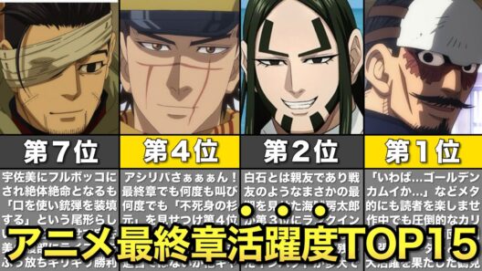 【ゴールデンカムイ】TVアニメ最終章!!札幌ビール工場編の活躍度ランキングTOP15ッ!!