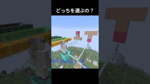 女の子はどっちを選ぶの？ #マイクラ #マインクラフト #一分でわかる #minecraft #呪術廻戦
