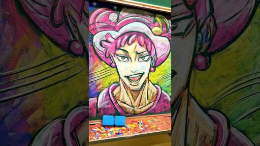 【黒板アート】チョークで 呪術廻戦 死滅回游 前編 禪院直哉×おジャ魔女カーニバルかいてみた   #呪術廻戦 #死滅回游  #禪院直哉  #chalkart  #黒板アート #ドブカス