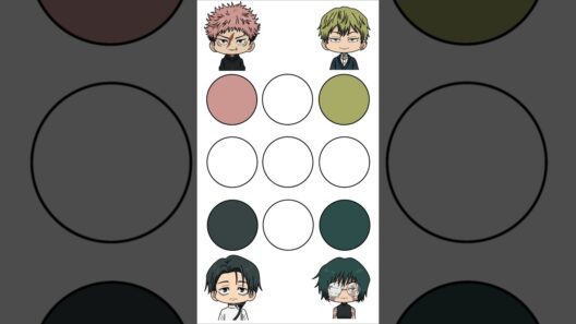 【新作】髪の色で色を混ぜるやつやってみた！『呪術廻戦』死滅回游 前編！