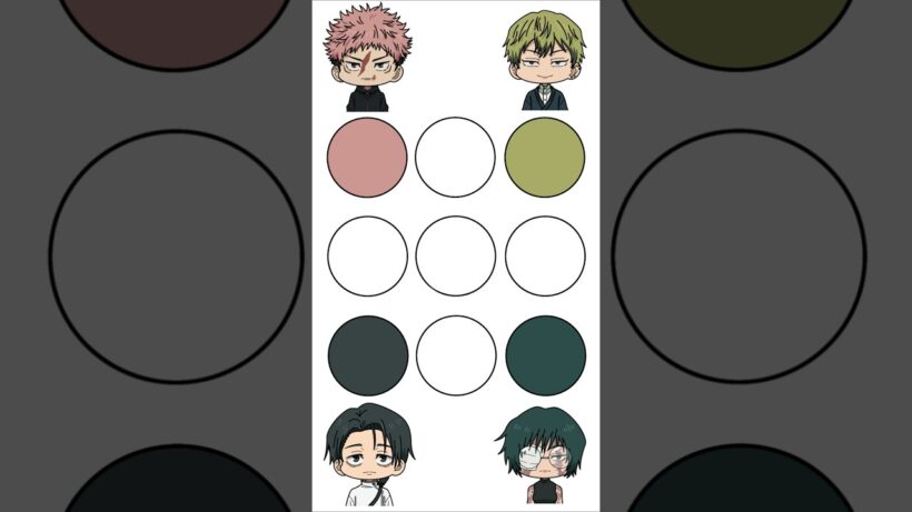 【新作】髪の色で色を混ぜるやつやってみた！『呪術廻戦』死滅回游 前編！