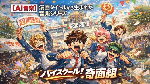 AIが「ハイスクール！奇面組」という漫画タイトルから連想した楽曲 | Inspired by the Manga Title “High School! Kimengumi”