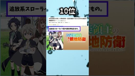 【2026年冬アニメ】新作のみ1話~3話ランキング 10位③