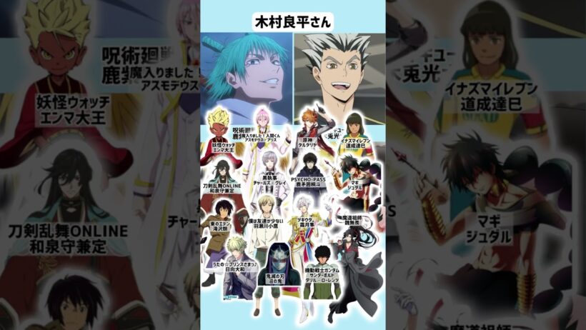 歌もうまい【呪術廻戦】声優【直哉・鹿紫】