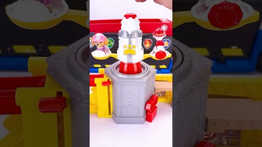 Satisfying and Unboxing Review Paw Patrol Rubble & Crew, Launch & Spin Spaceship Playset #pawpat
