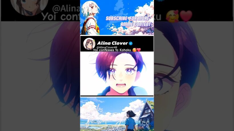 Yoi confesses to Kohaku #anime #animeedit #shorts
