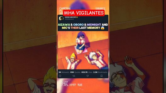 Aizawa, Oboro, Mic et Midnight Leur dernier souvenir ensemble | #myheroacademia #edit #mha #bnha