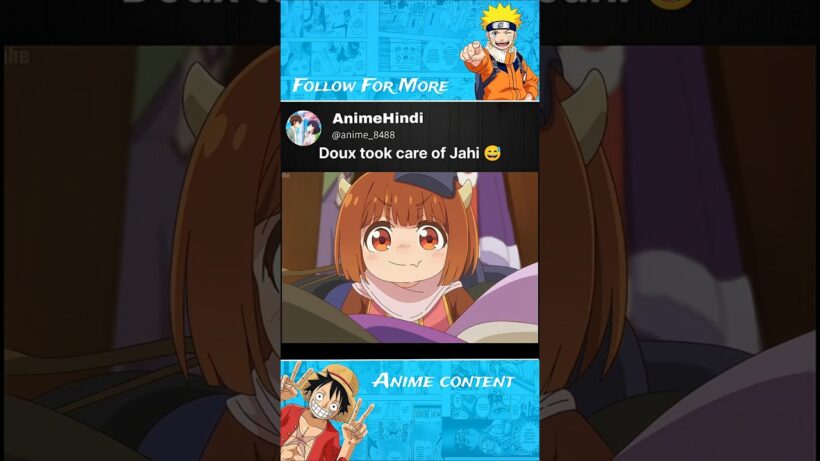 Doux took care of Jahi 😅 || The Demon King's Daughter Is Too Kind!! #anime #animeedit #shorts