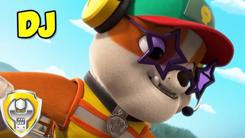 DJ Rubble! 🎵 (Music & Builds) | Rubble - Paw Patrol | Cartoons for Kids