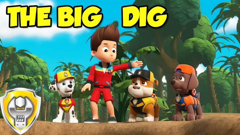 Rubble's Big Dino Dig! (Compilation) | Rubble - Paw Patrol | Cartoons for Kids
