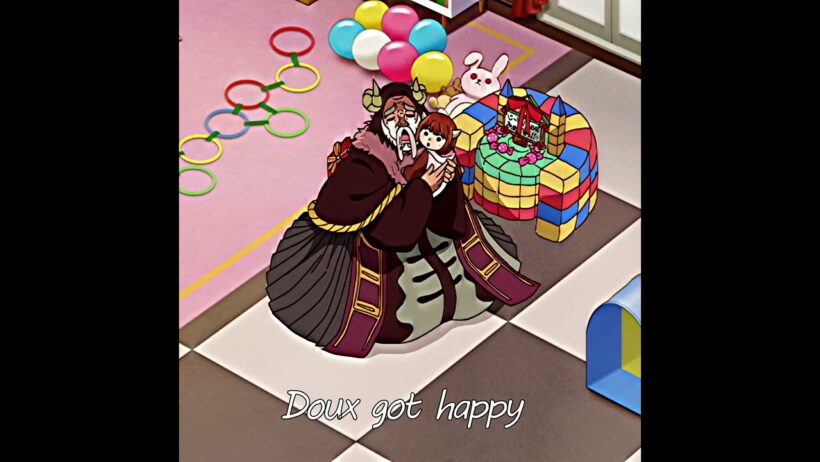 Doux got happy