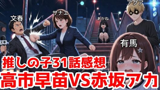 【推しの子31話】高市早苗首相VS赤坂アカ(文春持ち上げ)先生VSダークアクア【リアル赤坂アカさんざまぁ系】