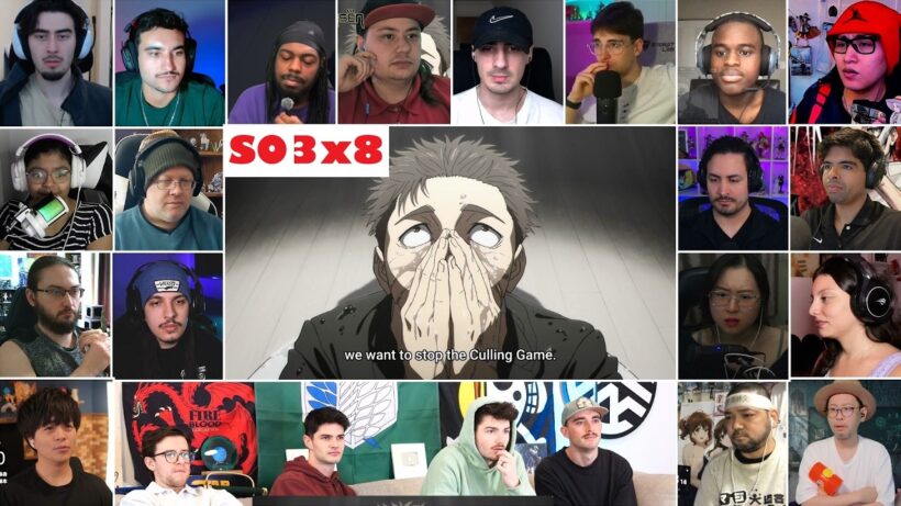 [4K] Jujutsu Kaisen Season 3 Episode 8 Reaction Mashup -呪術廻戦 3期 8話 リアクション