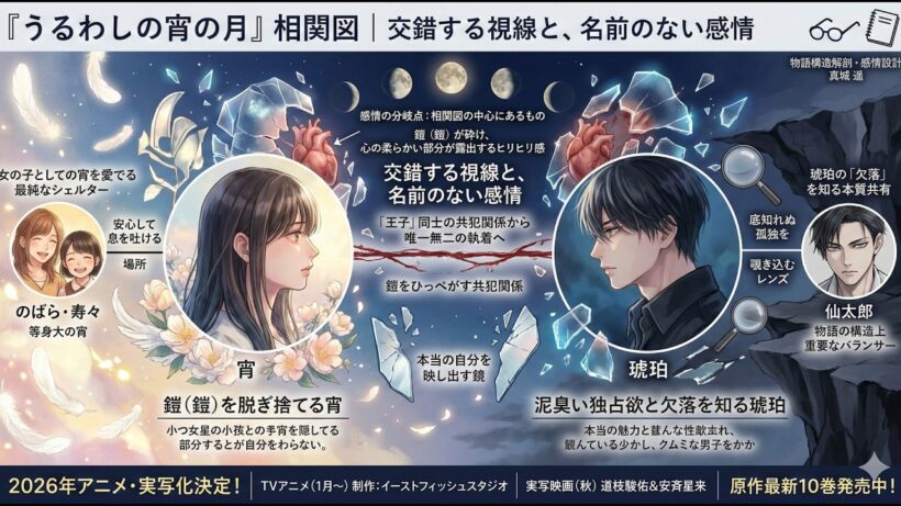 『うるわしの宵の月』相関図で紐解く「二人の王子」の孤独｜2026年アニメ・実写化最新情報
