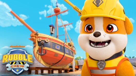 Rubble Moves a BIG Pirate Ship! | Rubble & Crew