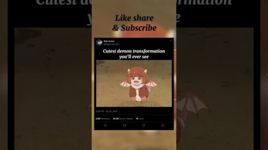 Cutest demon transformation you’ll ever see🥰| Anime: The Demon king Daughter is too kind