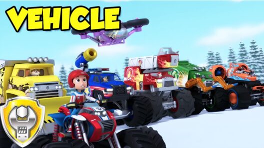 Mega Vehicle Compilation! (Risky Races) | Rubble - Paw Patrol | Cartoons for Kids