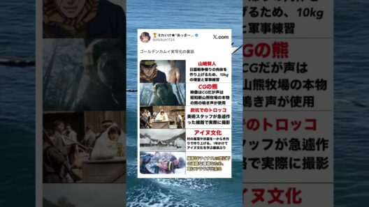 ゴールデンカムイ実写化の裏話 #アニメ