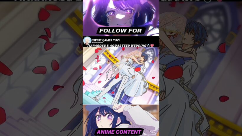 TIARA & AQUASTEED WEDDING💍💖」- the villainess is adored EP8 #shorts #anime