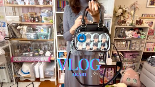 vlog)推しを引きにいくぞ🧚チェンソーマンイケプリコラボ🍽️アニメイト購入品🧸ウエハースカード収納🖤