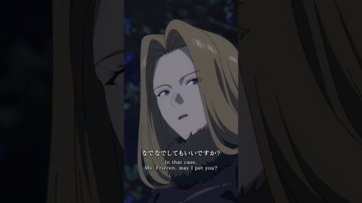 「フリーレンさん なでなでしてもいいですか？」／『 #葬送のフリーレン 』第35話「神技のレヴォルテ」より