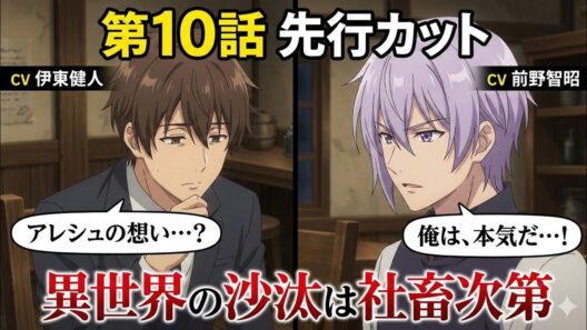 冬アニメ「異世界の沙汰は社畜次第」誠一郎（CV伊東健人）はアレシュ（CV前野智昭）の想いを感じ取るが… 第10話先行カット