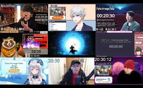 Fate/strange Fake 第10話｜VTuberリアクションマッシュアップ (Episode 10 Reaction Mashup