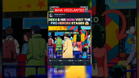 DEKU ET SA MÈRE VISITENT LES SCÈNES DES PRO HEROES | #myheroacademia #edit #amv #mha #bnha