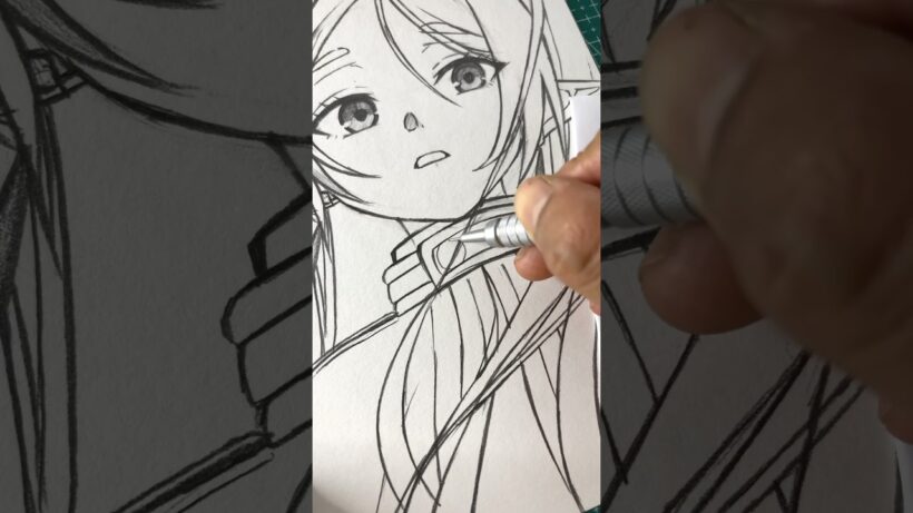 Drawing Frieren | 葬送のフリーレン #葬送のフリーレン #イラスト #frieren