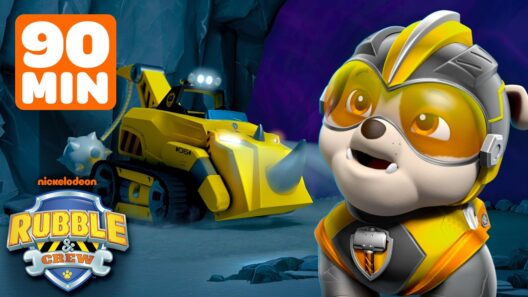 Rubble's Mightiest Rescues! w/ PAW Patrol Mighty Pups! | 90 Minutes | Rubble & Crew