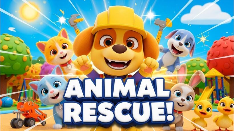 Big Animal Rescue Mission! 🐶🐱 | Rubble & Crew Cartoons for Kids