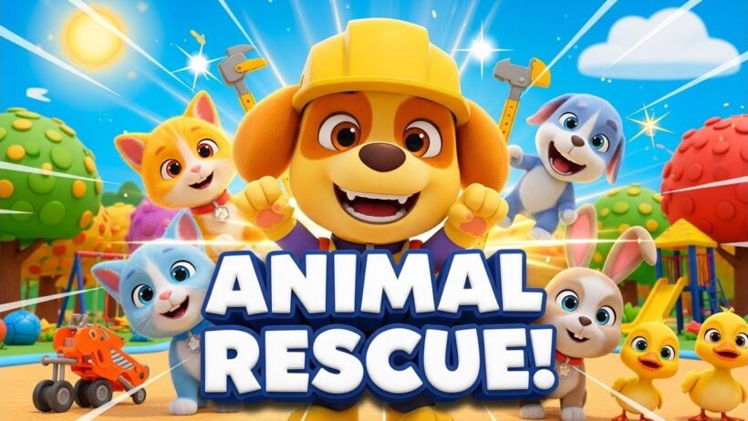 Big Animal Rescue Mission! 🐶🐱 | Rubble & Crew Cartoons for Kids