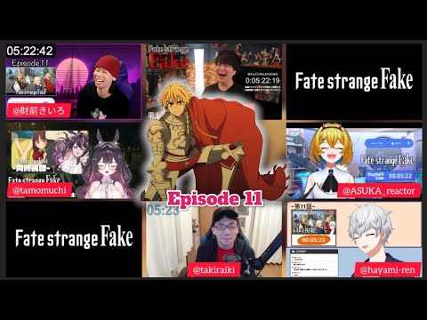 Fate strange Fake Episode 11 Japanese Reaction フェイト ストレンジフェイク 11話 リア クション