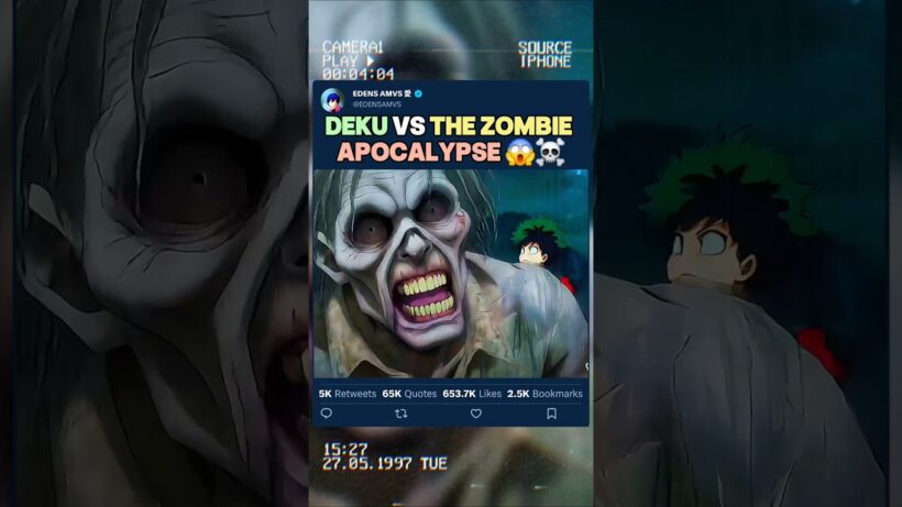 DEKU CONTRE L'APOCALYPSE ZOMBIE | #myheroacademia #edit #amv #mha #bnha